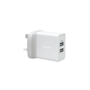 Anker 24W 2 Port USB Wall Charger White Anker 24W 2 Port USB Wall Charger White